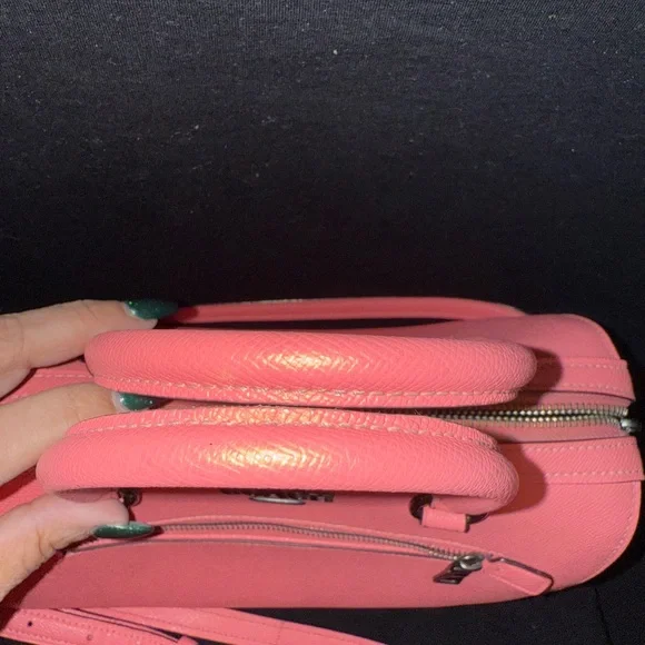 Coach Coral Leather Satchel and Matching Wallet - Picture 4 of 16